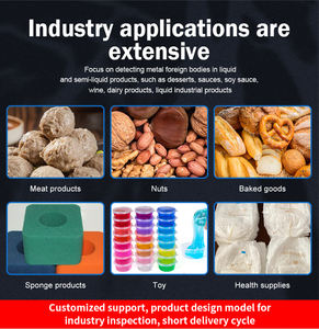 كاشف المعادن النبضي الاحترافي لصناعة الأغذية حساسية عالية الفولاذ المقاوم للصدأ الحديدية غير الحديدية - Product Image 5