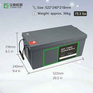 แบตเตอรี่ลิเธียมไอรอนฟอสเฟต Lithtech RS232, RS485 Lifepo4 12v 100ah 200ah 24V 4 ชุดขนานแบบอนุกรม - Product Image 4