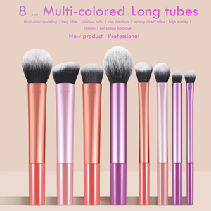 8 pezzi Set di <span class=keywords><strong>pennelli</strong></span> per il <span class=keywords><strong>trucco</strong></span> portatile strumenti cosmetici <span class=keywords><strong>colorati</strong></span> 8 pezzi ombretto <span class=keywords><strong>pennelli</strong></span> per le donne all'ingrosso portatile Make up <span class=keywords><strong>pennelli</strong></span> Kit - Product Image 5