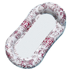 ผู้ผลิต JOSEN รับผลิตแบบ ODM เตียงลม PVC สีน้ำเงินขาว เก้าอี้ลอยน้ำสำหรับสระว่ายน้ำ ปาร์ตี้ริมน้ำ ตาข่ายลอยน้ำ - Product Image 3