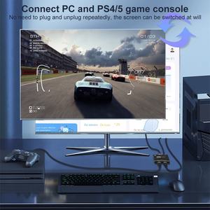 MOSHOU สวิตช์ <span class=keywords><strong>HDMI</strong></span> <span class=keywords><strong>2.1</strong></span> 8K@60Hz ตัวแยกสัญญาณ 2 เข้า 1 ออก 4K@120Hz Ultra HD สำหรับคอมพิวเตอร์ แล็ปท็อป ต่อ 2 อุปกรณ์เข้ากับจอแสดงผล 1 อุปกรณ์ - Product Image 5