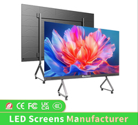 Panel Signage Digital Interaktif COB LED Video Wall All in One 108-216 Inci 4K UHD untuk Ruang Rapat