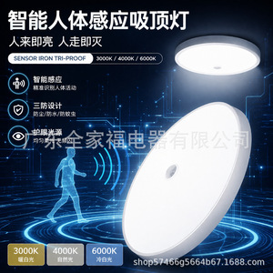 Ceiling <b>Light</b> Led Sensor Control Infrared Human Radar Motion Detection For Stairway <b>Corridor</b> 5M Range 30S Delay - Product Image 4