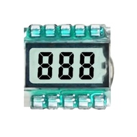Mini Pantalla LCD de 3 Dígitos, Módulo de Forma y Tamaño Personalizados con Pines para Panel de Control, Termómetro, Indicador de Batería