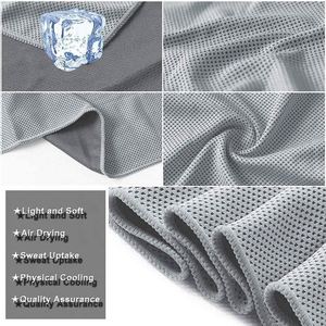 Custom Gym Skin Friendly Microfiber Quick Dry Sports Soft Instant Ice Fast <b>Speed</b> Cooling Towel - Product Image 2