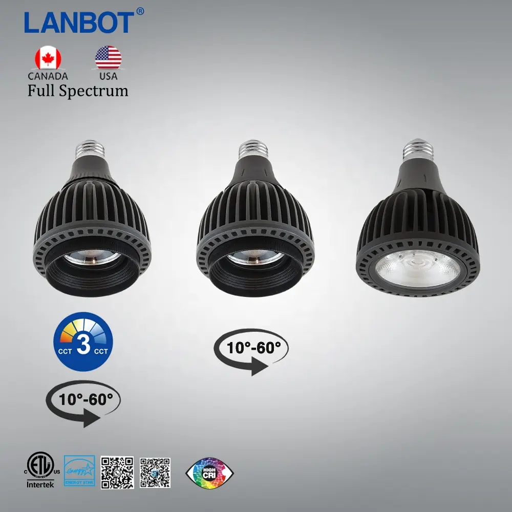 PAR20 PAR30 PAR38 E26 E27 Dimmable LED 천장 램프 스포트 라이트 전구