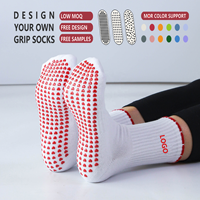 Chaussettes de yoga de haute qualité avec logo personnalisé, antidérapantes, pour le ballet, le pilates et le sport, chaussettes de pilates antidérapantes personnalisées pour femmes