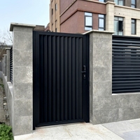 Cercado de Lamas Horizontales de Aleación de Aluminio de Alta Densidad, Modelado 3D para Privacidad en Patios Modernos, Sistema de Cercado Exterior Resistente