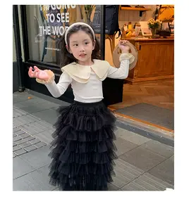 2023 Autumn New Design Infant Toddler Baby Girls Tutu Skirt Child Kids Cake Clothing Casual Outfit J063