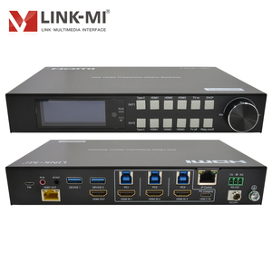 Matriz <span class=keywords><strong>KVM</strong></span> HDMI 4K60Hz 4x2 con Extensor de 100M y Salida en Bucle, Compatible con Control Dual IR RS232 y TCP/IP, HDCP 2.2/1.4 - Product Image 1