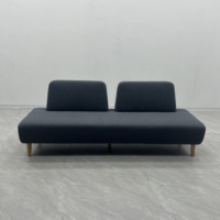 Conjunto de Sofás Modernos Minimalistas de 2-4 Plazas, Ecológicos, con Base de Madera, Tapizados en Tela, Insonorizados, para Oficina, Escuela, Hospital, Sala de Estar