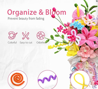 Kit de matériaux DIY pour tiges torsadées, série de couleurs macaron, tiges torsadées à motifs, kit de matériaux pour bouquets, couleurs bonbon