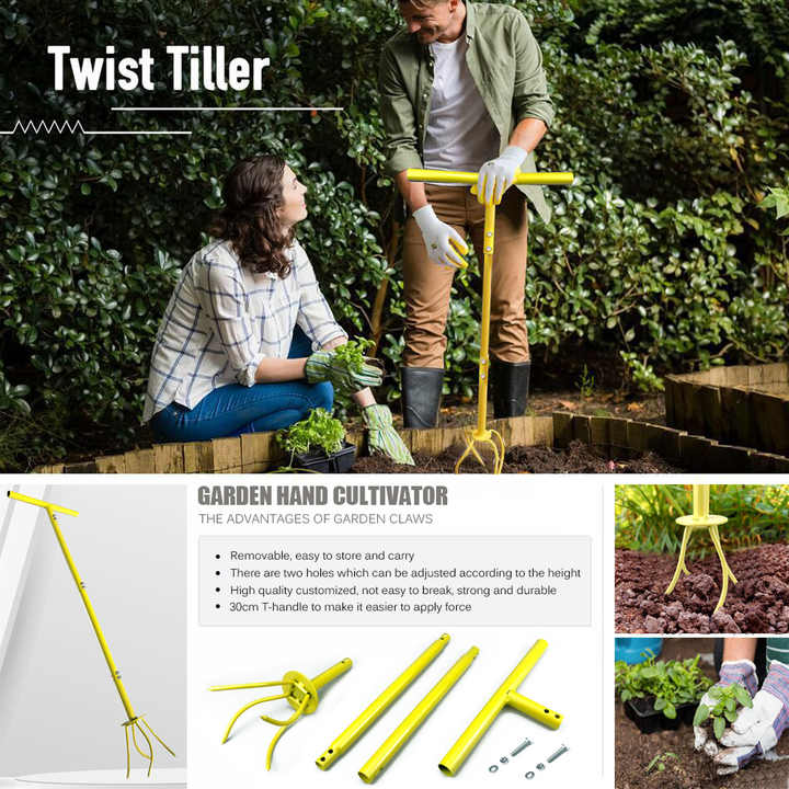 manual twist tiller