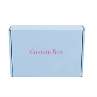 Boîtes d'expédition roses avec logo personnalisé pour sweats à capuche boîte en carton ondulé pliable boîtes postales d'emballage de sous-vêtements vêtements