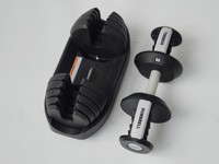 Haltère réglable Bullet Design 24 kg (52,5 lb) avec sélection de poids simplifiée, utilisation à une main, équipement de fitness à domicile, kit de musculation