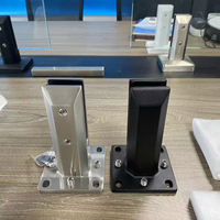 Systèmes de balustrades en acier inoxydable pour balcon, piscine, escalier, terrasse, avec pinces à verre, panneaux en verre trempé et embouts de fixation