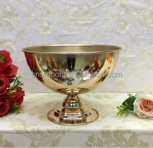 <span class=keywords><strong>Centrotavola</strong></span> per Matrimonio a Forma di <span class=keywords><strong>Ciotola</strong></span> Rotonda, Supporto per Fiori in Metallo Oro e Argento per Decorazioni Floreali - Product Image 2