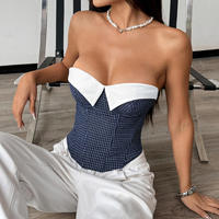 Nouveau Corset Vintage 2026 à Motif Diamant avec Bonnets Rembourrés et Baleines Amincissantes pour Femme