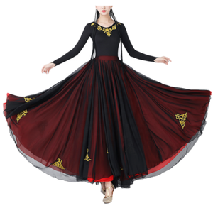 Ropa étnica China Vestido de baile lírico para mujer, vestido largo elegante y moderno que fluye - Product Image 2