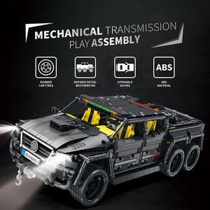 Reobrix 11001 City Technical APP Télécommande Grande <span class=keywords><strong>Voiture</strong></span> 6x6 Modèle MOC Briques en Plastique Jouets Ensembles de Blocs de Construction Cadeau de Fête - Product Image 3