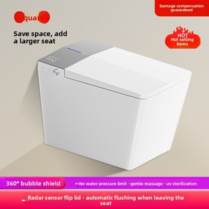 WC di Lusso con Spruzzo d'Acqua Automatico e Bidet Riscaldato, Sanitari Intelligenti a Pavimento, Set con Vaso Quadrato Intelligente - Product Image 3