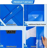 Carpeta de Presentación Impermeable con Bolsillo para Papelería, Fabricada en Plástico PP, con 2 Bolsillos