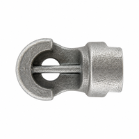 Support en U en fonte ductile GGG50 sur mesure, robuste, en forme de fourche, pour machines industrielles