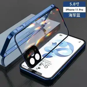 Honatop magnetic tempered glass phone case with camera protector buckle lock for Apple for Iphone XR 14 PRO MAX 13 PRO MAX 12