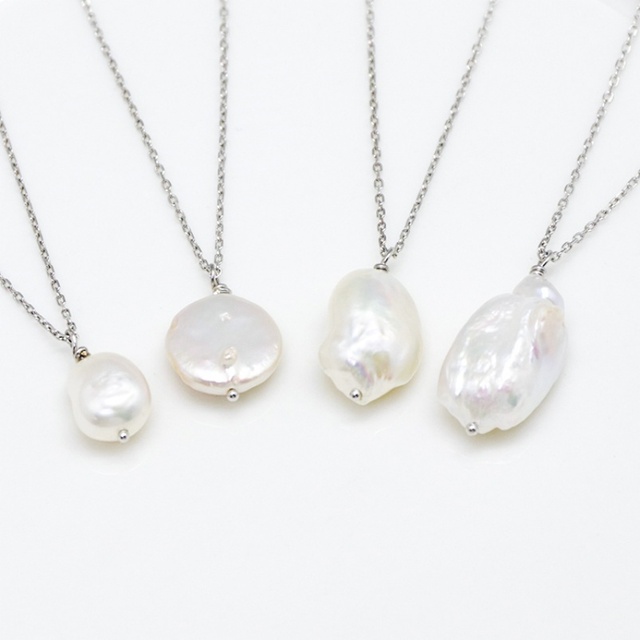 Luxury 925 Sterling Silver Gold Plated Long Rice Shape Black AAAA Grade Natural Pearl Vintage Style Environmental Necklace
