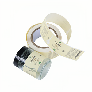 Etiquetas Adhesivas de Papel Impermeables Personalizadas, Etiquetas en Rollo para Frascos de Miel de Doble Cara para Envases de Alimentos, Botellas de Vidrio, Autoadhesivas - Product Image 2