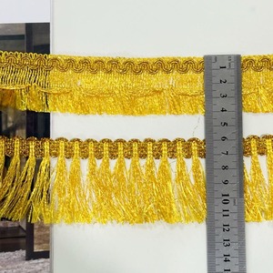 Accessoire de vêtement DIY, Franges à pampilles perlées, Garniture décorative pour robe de costume et chapeau, Garniture ethnique pour rideaux, Textile de couture, Galons de dentelle dorés - Product Image 4