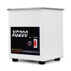 Xg200 Mini 2L 80W đồ trang sức siêu âm Máy làm sạch siêu âm đồ trang sức siêu âm sạch hơn đồ trang sức đánh bóng công cụ làm sạch