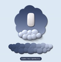 Tapis de souris en mousse à mémoire de forme best-seller, antidérapant, avec repose-poignet nuage dégradé pour clavier, idéal pour les utilisateurs intensifs d'ordinateurs