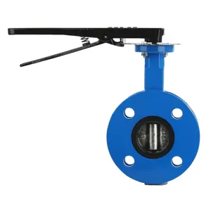 Food Grade Corrosion Proof U-flanged Butterfly Valve With Pvc Handle