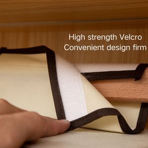 Sac de rangement pliable pour armoire à portes, grande capacité 5/4 compartiments, en tissu non tissé et panneaux de haute densité, haute qualité - Product Image 6
