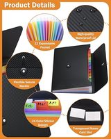 Classeur en accordéon extensible Tri de documents Personnalisé 13 pochettes Organisateur de stockage de fichiers en plastique A4 pour voyage à domicile Bureau