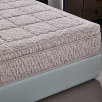 Matelas à ressorts ensachés sur mesure OEM, taille King, avec double surmatelas en mousse à mémoire de forme, compressé et roulé