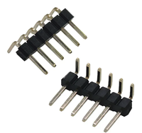 SMT 1.0/1.27/2.0/2.54mm Aralıklı Tek/Çift Sıralı Pinli Konnektör 1-40p Erkek Pinli Şerit RoHS Pirinç Konnektör Soketi PCB için