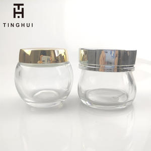 Custom 1.7 2 4 5 8 11 Oz Body Scrub Bal Vorm Cosmetische Container Huidverzorging Lege Gezichtscrème Glazen Potten met Ronde Deksels - Product Image 2