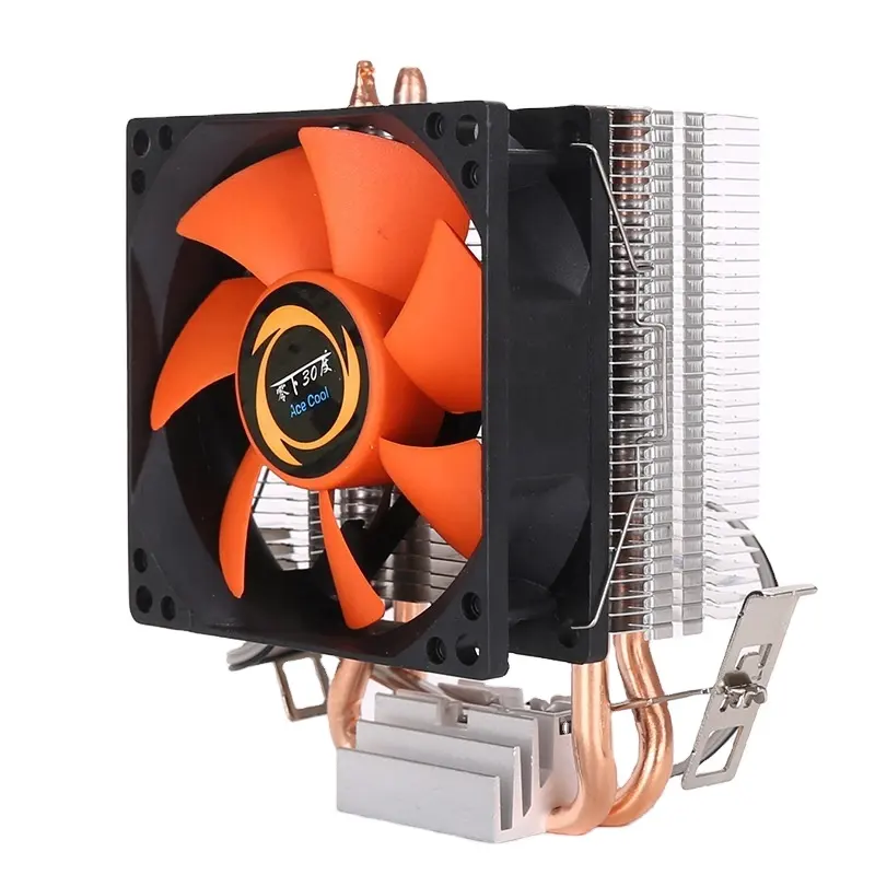 DC 12V Pc Máy Tính Cpu Cho Intel 775 1151 1150 1155 AM Amd Cpu Cooler Tản Nhiệt Tản Nhiệt 2 Fan Heatpipe