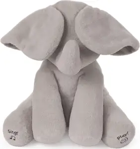 Arabest fil dolması hayvanlar peekand ve şarkı bebek animasyonlu Flappy fil dolması hayvan bebek oyuncak