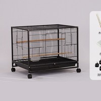 Cage à oiseaux multi-niveaux en métal, grande cage de villa pour perroquets, cage d'élevage extra-large pour groupes d'oiseaux
