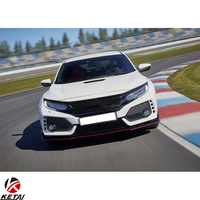 Pièces de carrosserie de type R en ABS pour pare-chocs, calandre avec yeux de chat pour HONDA CIVIC 2016-2022
