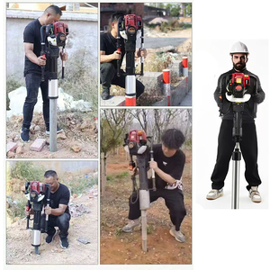 Pileuse à essence portative 52CC multifonctionnelle pour le piegeage, le démolition et le creusement – Outil <span class=keywords><strong>de</strong></span> construction portable - Product Image 2
