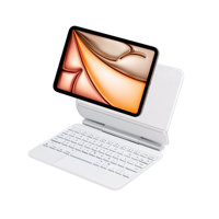 Casing Keyboard Tablet Nirkabel Lvfang RGB Backlit TPU+ABS untuk iPad Generasi ke-10 10.9 Inch Desain Terpisah USB-C Baru