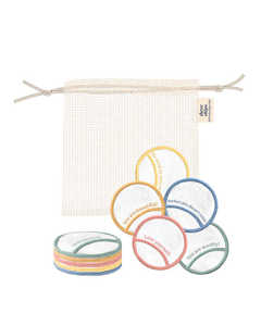 Disques démaquillants lavables, écologiques, naturels, réutilisables, en coton et bambou bio, 8 cm, pour femmes, 2-4 couches - Product Image 3