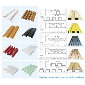 Tiandelvbai Usine Mur Rideau Profil Oxydation <span class=keywords><strong>Peinture</strong></span> En Aérosol Enduit Brun Extérieur En Aluminium Vague Panneaux Muraux Cannelés - Product Image 5