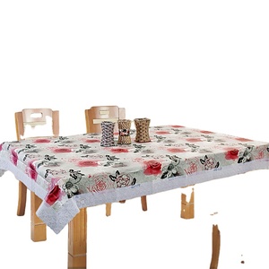 Tovaglia in <span class=keywords><strong>PVC</strong></span> con Bordo in Pizzo da 3 Pollici, Impermeabile, Facile da Pulire, Retro in Flanella, Prezzo all'Ingrosso dalla Cina - Product Image 1