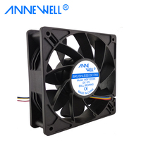 Ventilateur de refroidissement d'échappement DC PWM 120x120x38mm WDF1212GHE à grande vitesse, sans balais, 12038 6500 tr/min, 12 volts, 2,7 A, 4 broches, NEWS7 S9 S17 L3