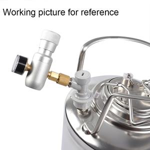 Premium Regolata CO2 Charger Kit con Gas Sfera di Blocco Disconnessioni, Mini CO2 Regolatore per la Casa Birra Birra alla spina di Soda - Product Image 6